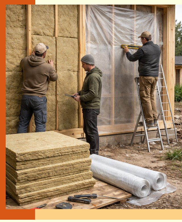 Утепление каркасного дома в Ялуторовске под ключ с гарантией качества