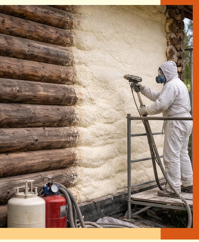 Утепление бревенчатого дома ППУ в Ялуторовске под ключ от 6456 руб. | ТепломастерЛтр