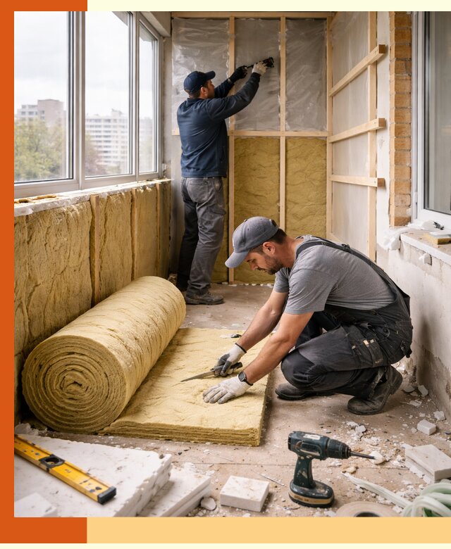 Утепление балкона под ключ в Ялуторовске качественно и быстро