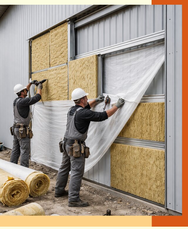 Утепление металлического склада в Ялуторовске от 4648 руб/м2 — комплексное утепление под ключ | ТепломастерЛтр