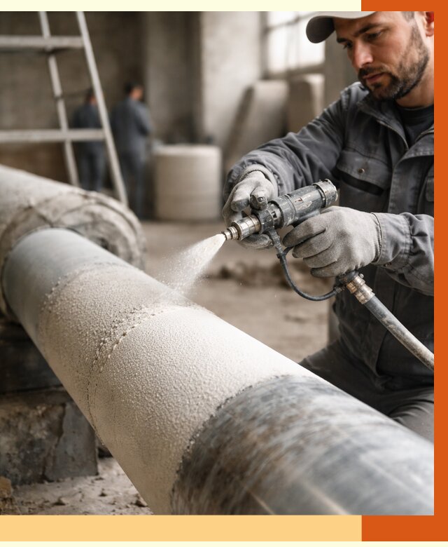 Утепление труб жидкой теплоизоляцией в Ялуторовске от 7747 руб. под ключ | ТепломастерЛтр