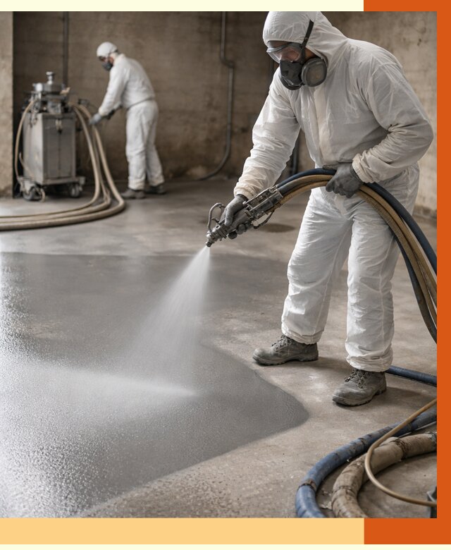 Гидроизоляция полимочевиной в Ялуторовске от 8780 руб/м² — напыление полимерной гидроизоляции | ТепломастерЛтр