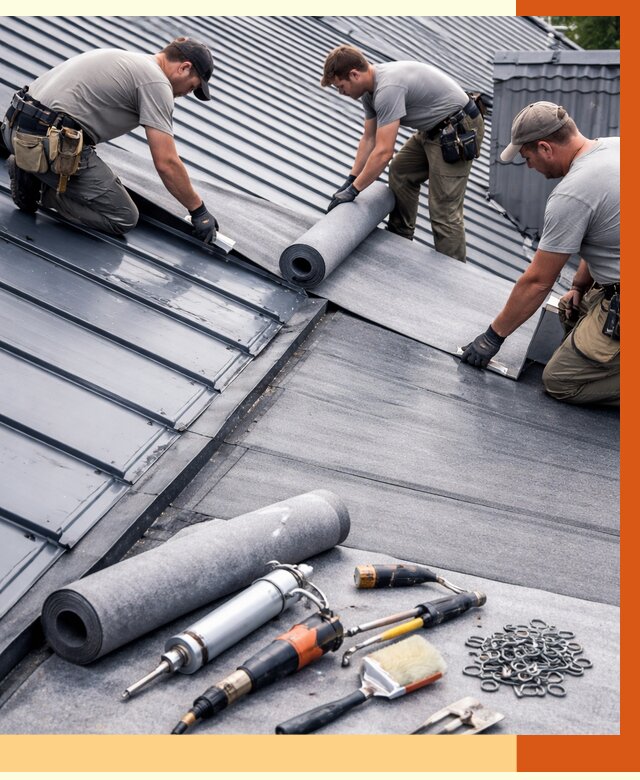 Гидроизоляция металлической кровли полимочевиной в Ялуторовске от 8780 руб. | ТепломастерЛтр